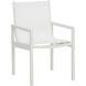 Merano White Outdoor Dining Armchair, Set Of 2